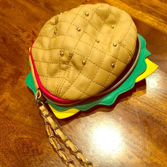 betsey johnson hamburger purse